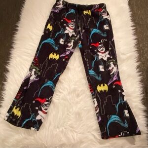 DC Comics Batman Joker Pajama Pants‎ Women’s Medium Lounge Sleepwear Drawstring